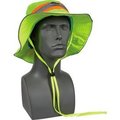 Ergodyne Ergodyne Chill-Its® Evap. Class Headwear Hi-Vis Ranger Hat w/Built-In Cooling Towel, Lime, L/XL 12591